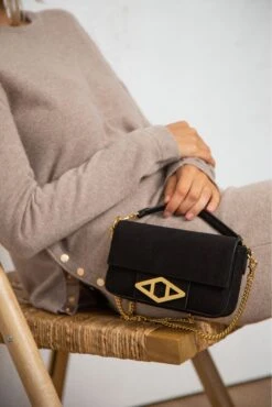 Icon Handbag In Nero -Deux Amies Shop alessandra accessories icon handbag in nero 40901201297702