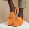 Art. 06 Loafer In Suede Arancio
