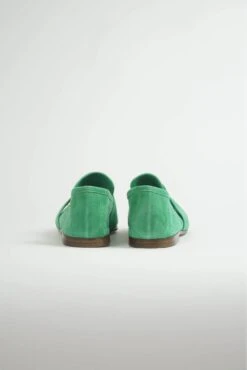 Art. 06 Loafer In Suede Emerald -Deux Amies Shop alessandra accessory art 06 loafer in suede emerald 31050832052278