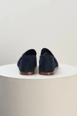 Art. 06 Loafer In Suede Navy -Deux Amies Shop alessandra accessory art 06 loafer in suede navy 30916039049270