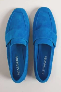 Art. 06 Loafer In Suede Royal -Deux Amies Shop alessandra accessory art 06 loafer in suede royal 31465406758966