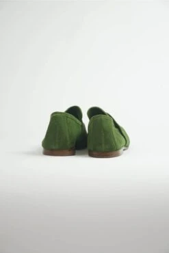 Art. 06 Loafer In Suede Verde -Deux Amies Shop alessandra accessory art 06 loafer in suede verde 31050842505270
