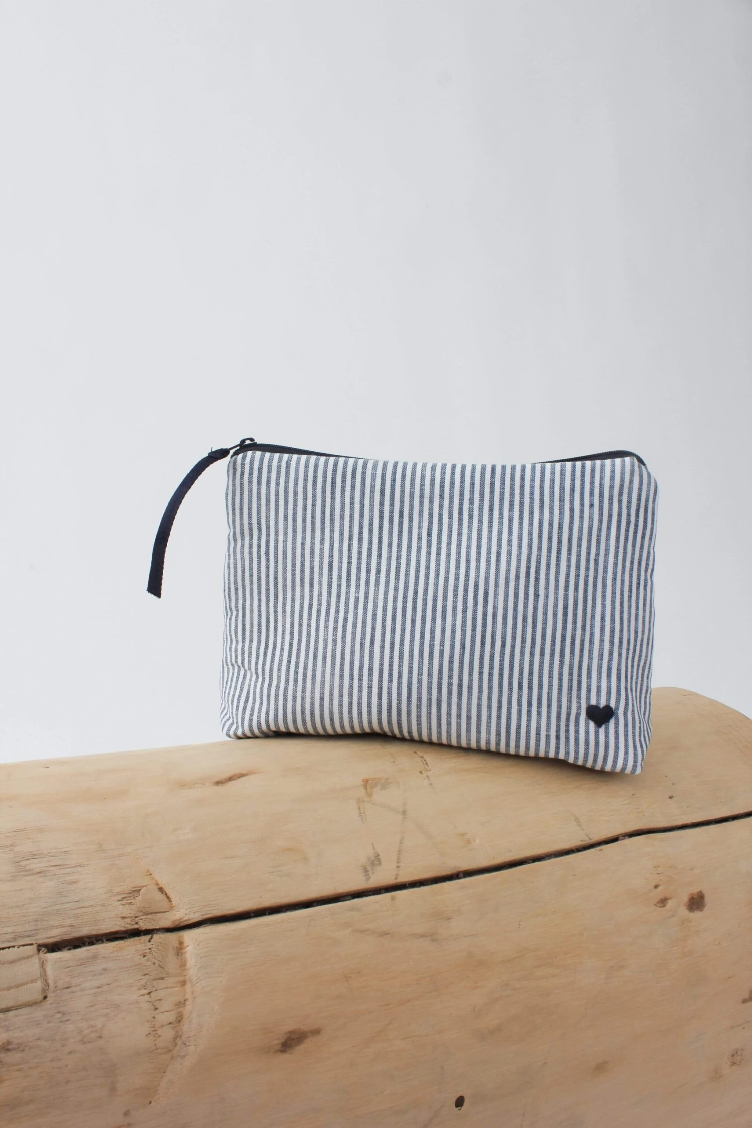 Cosmetic Bag In Navy Stripe 2 Cosmetic Bag In Navy Stripe - Image 2