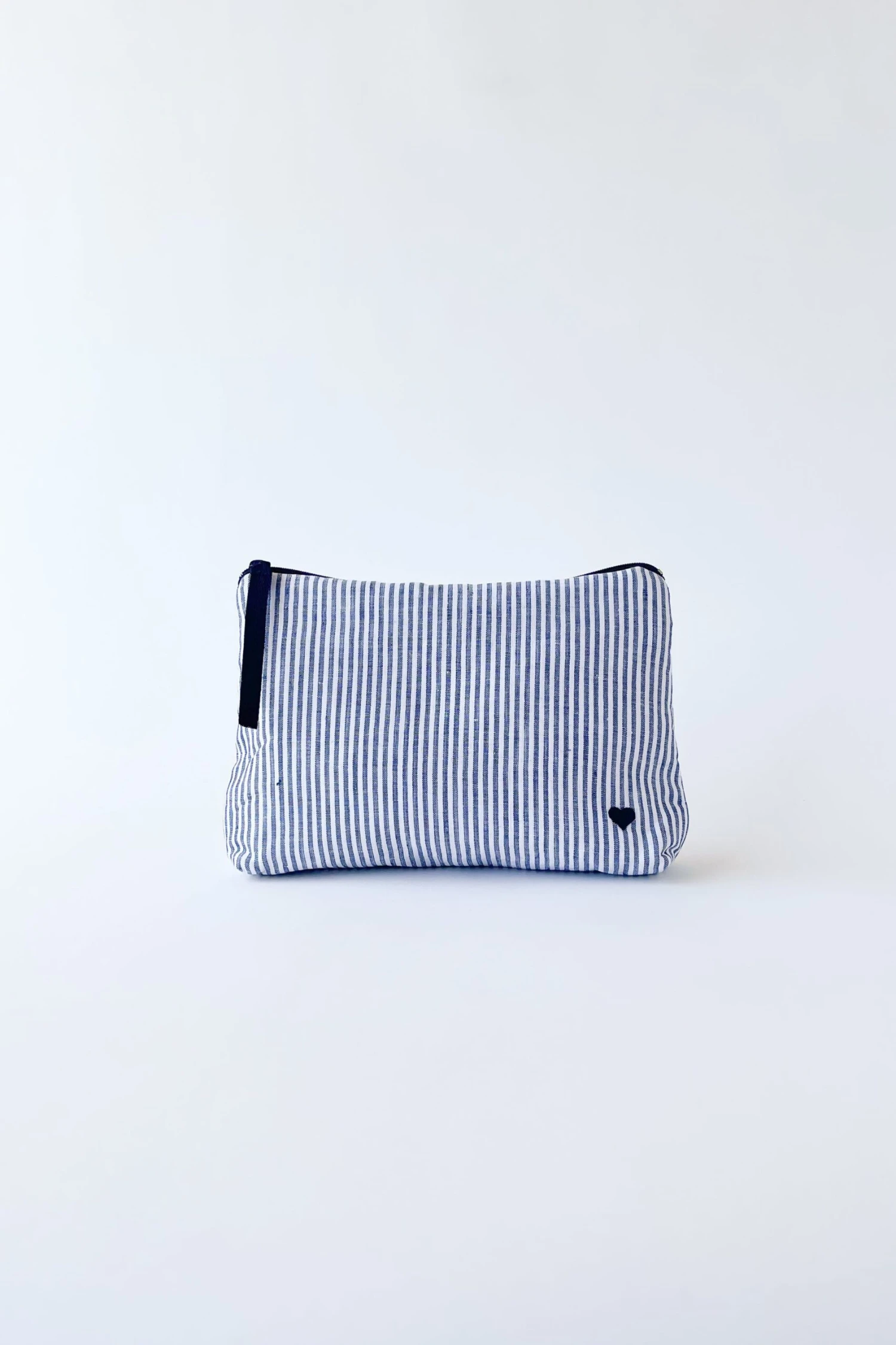 Cosmetic Bag In Navy Stripe 1 Cosmetic Bag In Navy Stripe