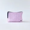 Cosmetic Bag In Pink Stripe