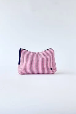 Cosmetic Bag In Red Stripe