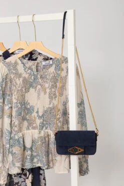 Icon Handbag In Navy -Deux Amies Shop alessandra accessory icon handbag in navy 41461979185446