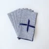 Serviettes In Navy Stripe
