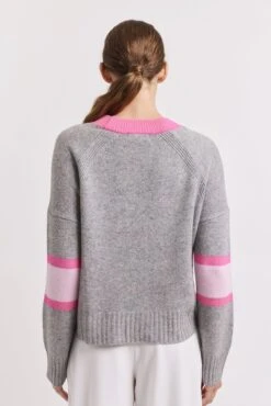 Addison Cashmere Cardi In Confetti -Deux Amies Shop alessandra cardigan addison cashmere cardi in confetti 41228012978470