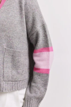 Addison Cashmere Cardi In Confetti -Deux Amies Shop alessandra cardigan addison cashmere cardi in confetti 41228013437222