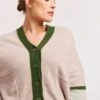 Addison Cashmere Cardi In Lightweight Beige
