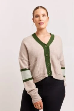 Addison Cashmere Cardi In Lightweight Beige -Deux Amies Shop alessandra cardigan addison cashmere cardi in lightweight beige 41228012421414