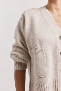 Effie Cardi In Porridge -Deux Amies Shop alessandra cashmere cardigan effie cardi in porridge 41099424334118