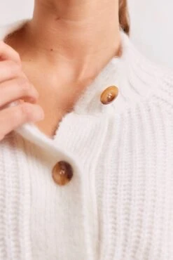 Montreal Mohair Cardi In Milk -Deux Amies Shop alessandra cashmere cardigan montreal mohair cardi in milk 41059985293606