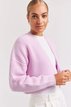 Vivi Cardi In Anemone -Deux Amies Shop alessandra cashmere cardigan vivi cardi in anemone 40953904005414