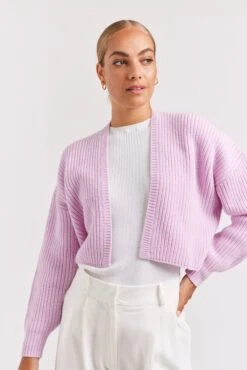 Vivi Cardi In Anemone -Deux Amies Shop alessandra cashmere cardigan vivi cardi in anemone 40953904038182