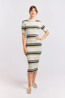 Moritz Cotton Dress In Grey -Deux Amies Shop alessandra cashmere dresses moritz cotton dress in grey 40440248598822