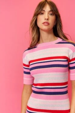 Moritz Cotton Dress In Musk -Deux Amies Shop alessandra cashmere dresses moritz cotton dress in musk 40481546699046