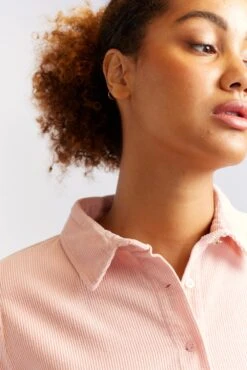 Willow Corduroy Dress In Dusty Pink -Deux Amies Shop alessandra cashmere dresses willow corduroy dress in dusty pink 40425046901030