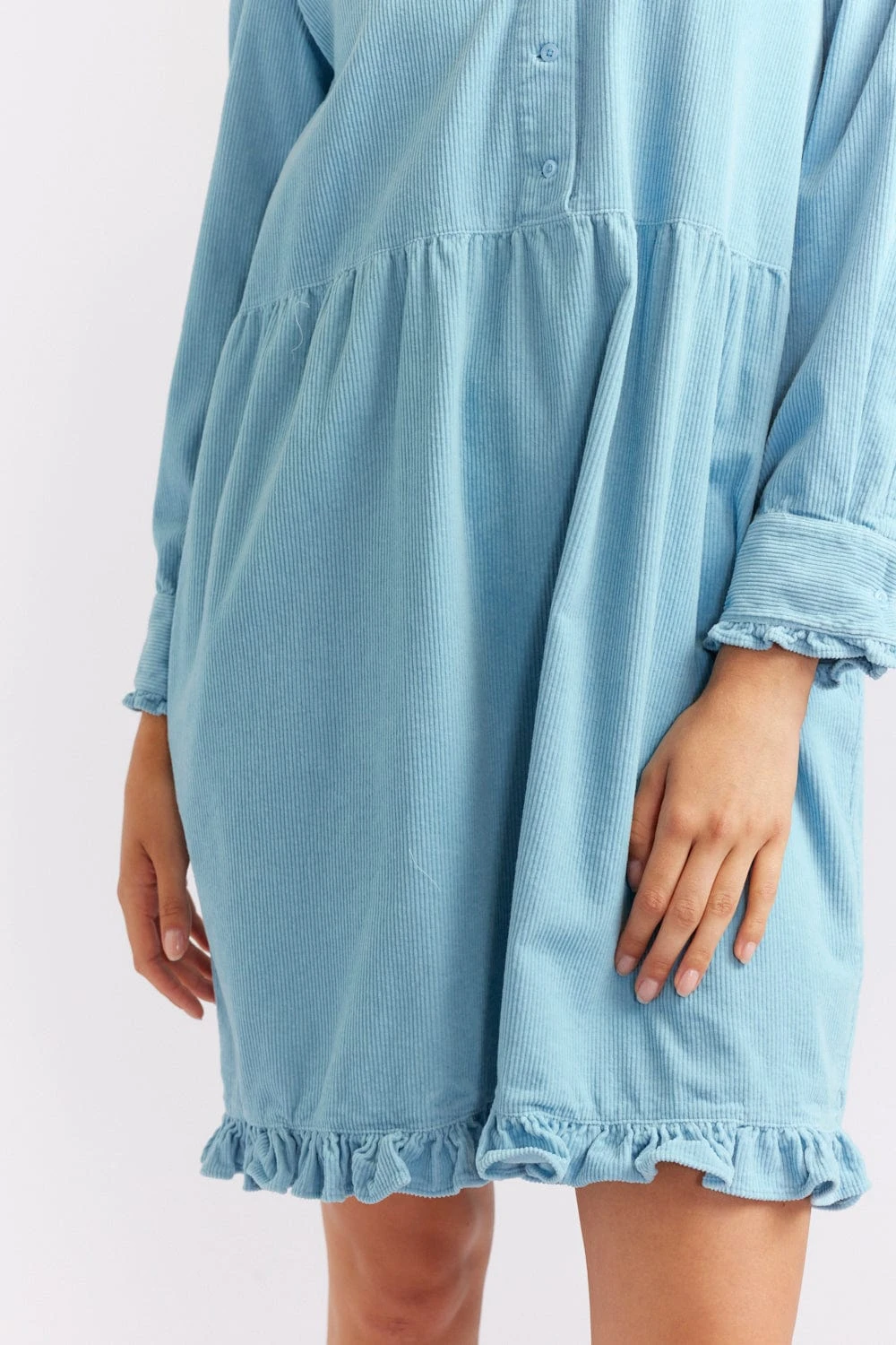 Willow Corduroy Dress In Oceanview 5 Willow Corduroy Dress In Oceanview - Image 5