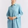 Willow Corduroy Dress In Oceanview