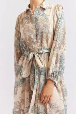 Willow Cotton Silk Dress In Wheaten Aster 10 Willow Cotton Silk Dress In Wheaten Aster -Deux Amies Shop alessandra cashmere dresses willow cotton silk dress in wheaten aster 40461748207910