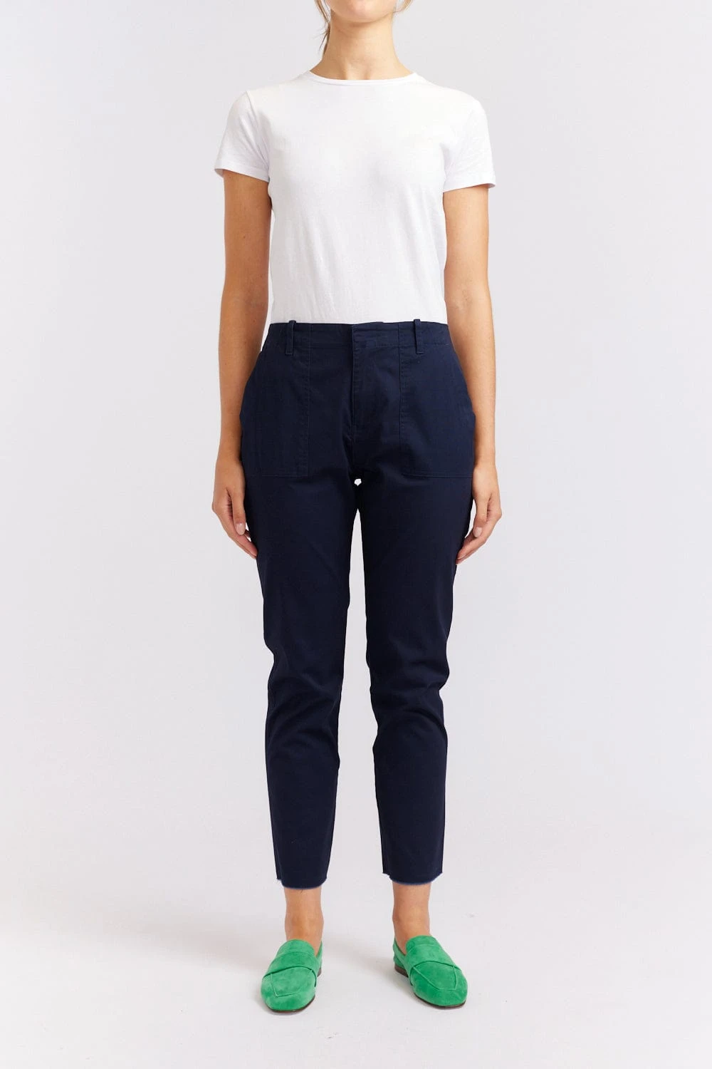 Cypress Cotton Pant In Navy 2 Cypress Cotton Pant In Navy - Image 2