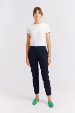 Cypress Cotton Pant In Navy