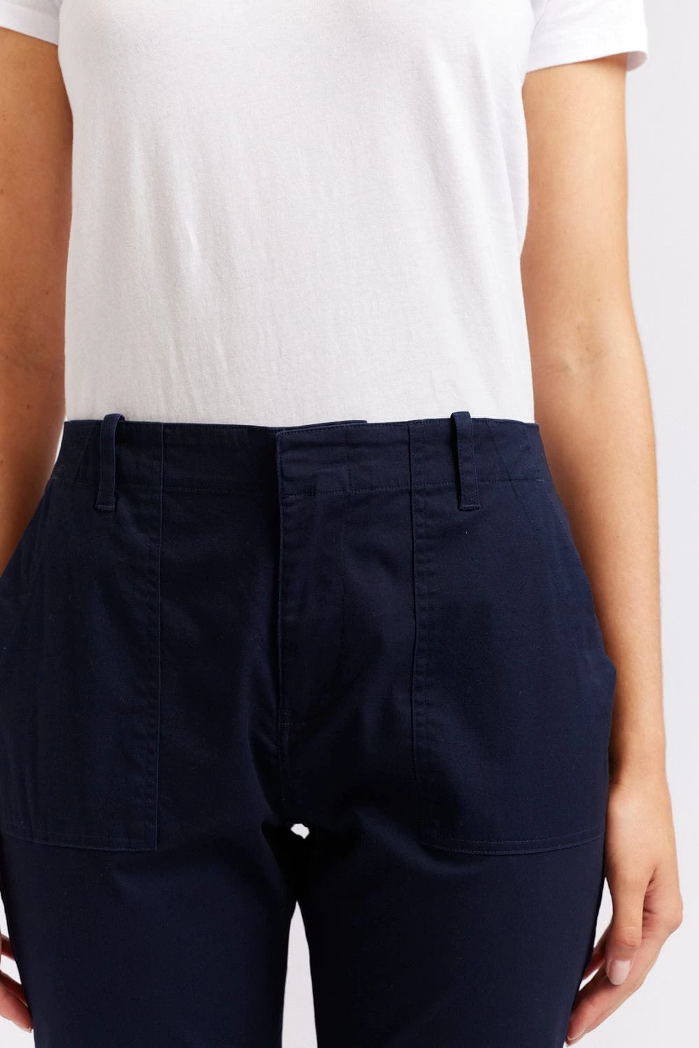 Cypress Cotton Pant In Navy 4 Cypress Cotton Pant In Navy - Image 4