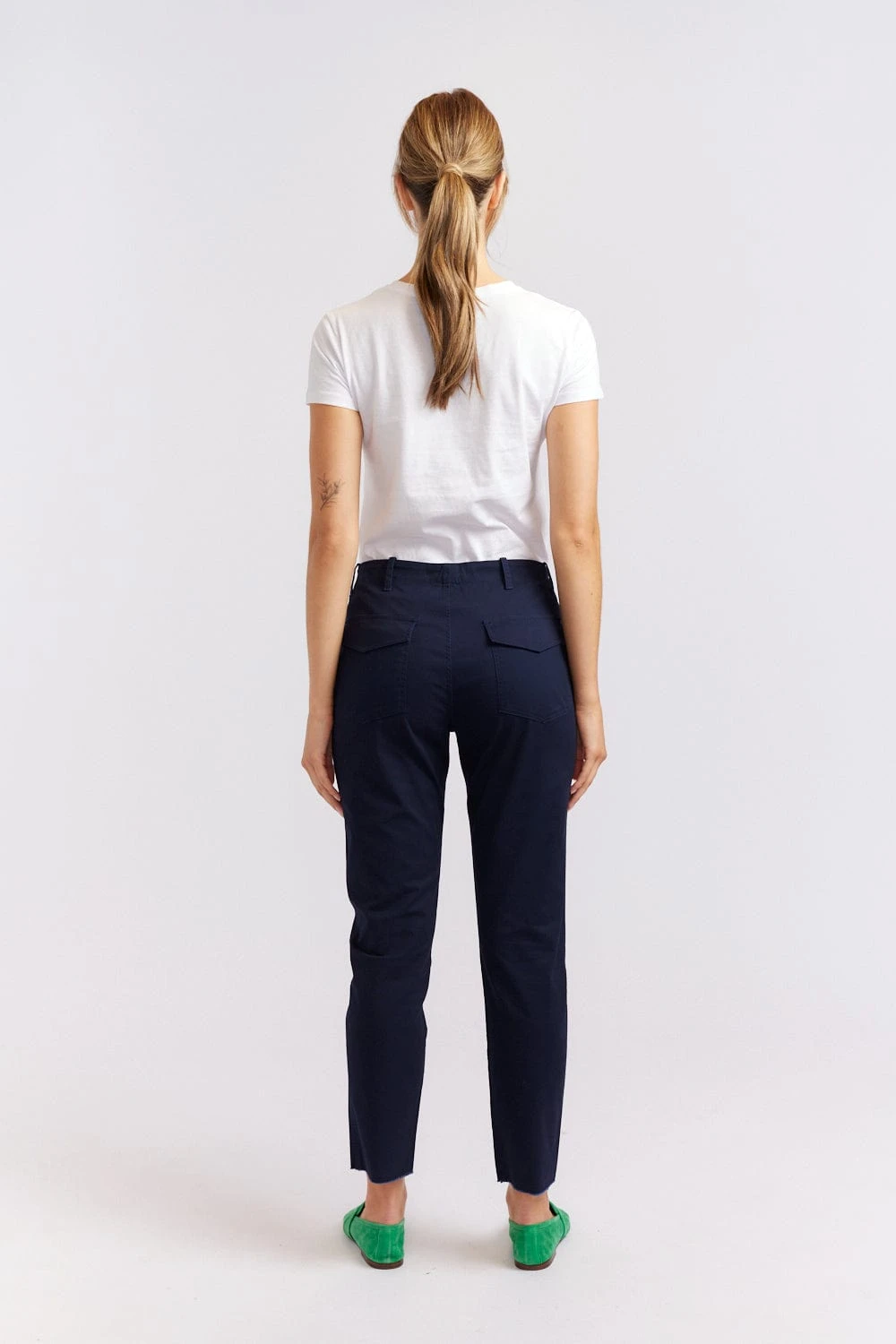 Cypress Cotton Pant In Navy 5 Cypress Cotton Pant In Navy - Image 5