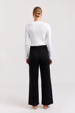 Jewel Cashmere Pant In Black -Deux Amies Shop alessandra cashmere pants jewel cashmere pant in black 40862043701542