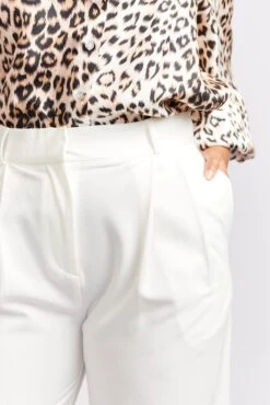 Laurel Blend Pant In Ivory -Deux Amies Shop alessandra cashmere pants laurel blend pant in ivory 40461424656678