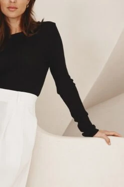 Laurel Blend Pant In Ivory -Deux Amies Shop alessandra cashmere pants laurel blend pant in ivory 41668225892646