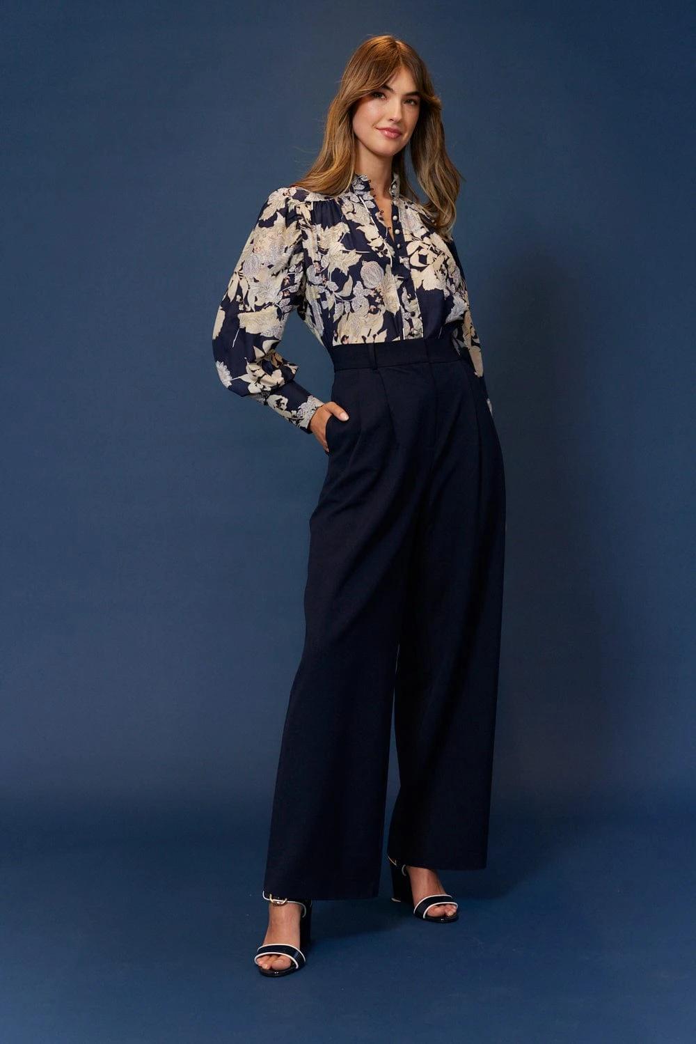 Laurel Blend Pant In Navy 2 Laurel Blend Pant In Navy - Image 2