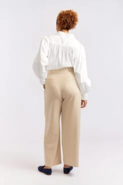 Laurel Blend Pant In Sand -Deux Amies Shop alessandra cashmere pants laurel blend pant in sand 40461432652070