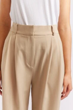 Laurel Blend Pant In Sand -Deux Amies Shop alessandra cashmere pants laurel blend pant in sand 40461434519846
