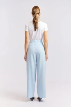 Laurel Blend Pant In Sky 9 Laurel Blend Pant In Sky -Deux Amies Shop alessandra cashmere pants laurel blend pant in sky 40461437141286