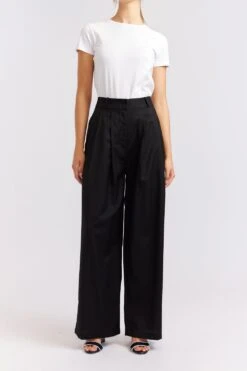 Laurel Wool Pant In Black
