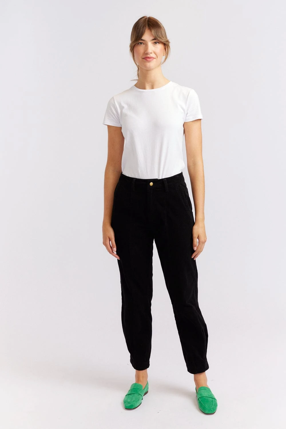 Plush Corduroy Pant In Black 3 Plush Corduroy Pant In Black - Image 3