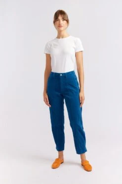 Plush Corduroy Pant In Blue Steel 6 Plush Corduroy Pant In Blue Steel -Deux Amies Shop alessandra cashmere pants plush corduroy pant in blue steel 40425029501222