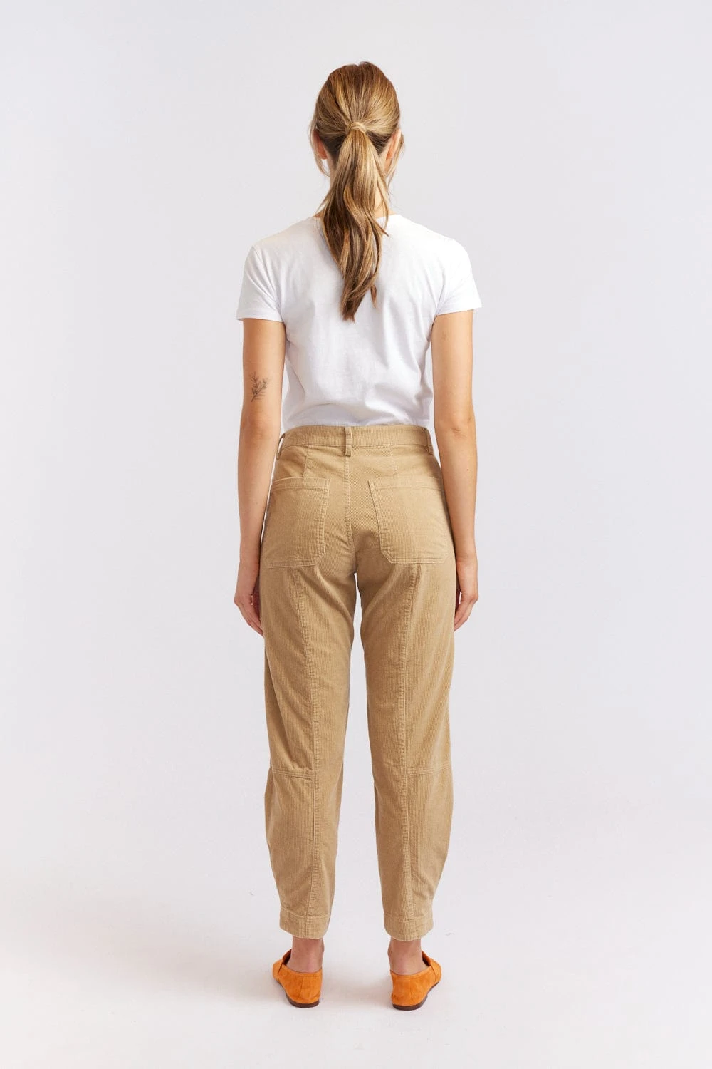 Plush Corduroy Pant In Sand 4 Plush Corduroy Pant In Sand - Image 4