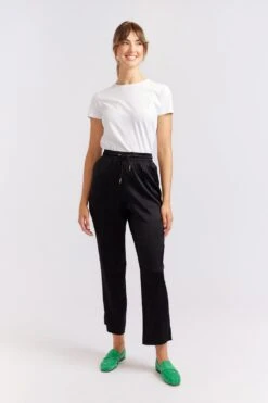 Savannah Silk Pant In Black