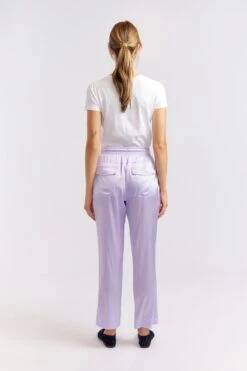 Savannah Silk Pant In Lilac -Deux Amies Shop alessandra cashmere pants savannah silk pant in lilac 40461300597030