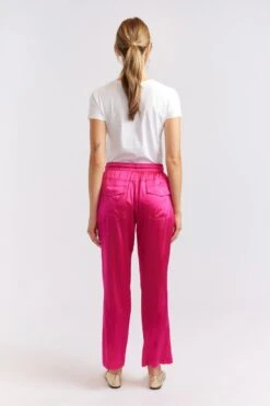 Savannah Silk Pant In Magenta -Deux Amies Shop alessandra cashmere pants savannah silk pant in magenta 40461305119014