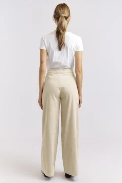 Wisteria Corduroy Pant In Ivory -Deux Amies Shop alessandra cashmere pants wisteria corduroy pant in ivory 40438683205926