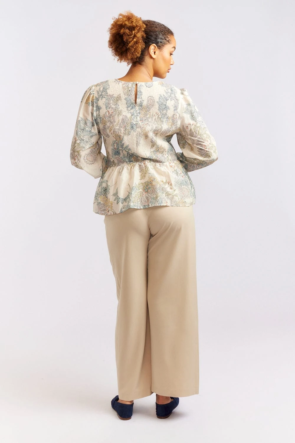 Jasmine Cotton Silk Shirt In Wheaten Aster 7 Jasmine Cotton Silk Shirt In Wheaten Aster - Image 7
