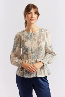 Jasmine Cotton Silk Shirt In Wheaten Aster 13 Jasmine Cotton Silk Shirt In Wheaten Aster -Deux Amies Shop alessandra cashmere shirts jasmine cotton silk shirt in wheaten aster 40461715865894