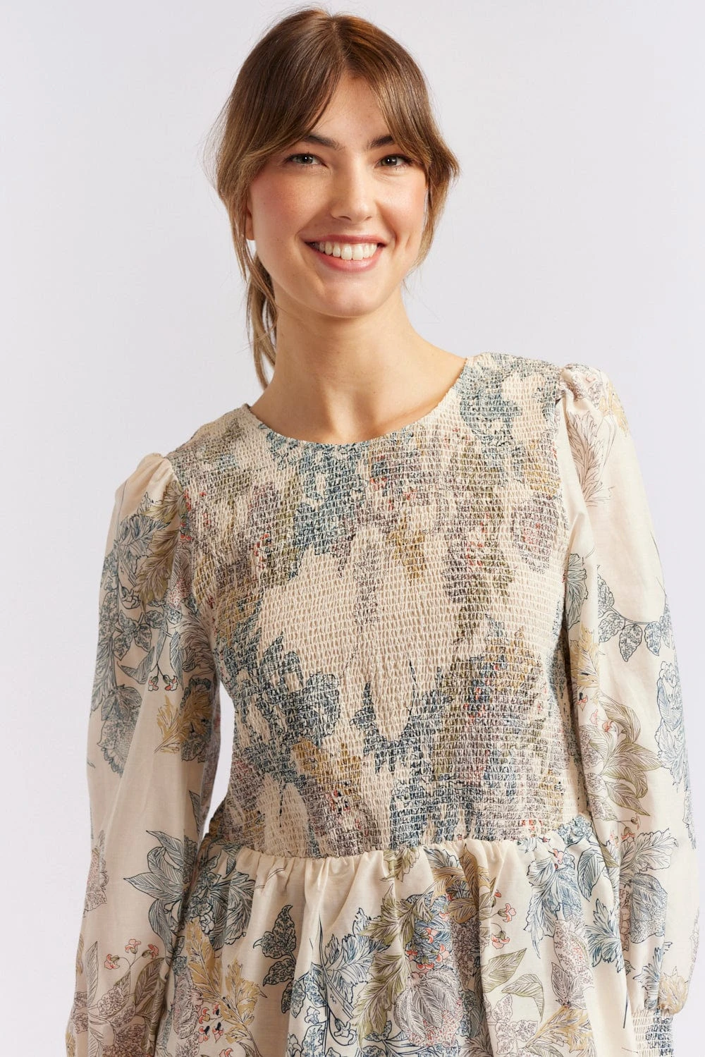 Jasmine Cotton Silk Shirt In Wheaten Aster 9 Jasmine Cotton Silk Shirt In Wheaten Aster - Image 9