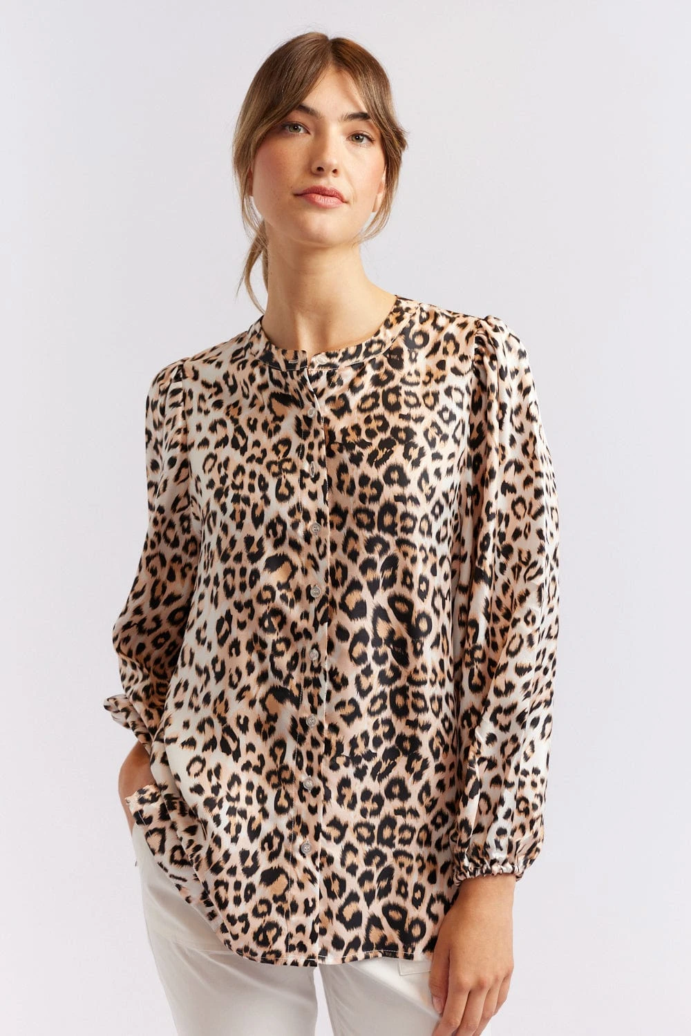 Magnolia Silk Shirt In Classic Animal 10 Magnolia Silk Shirt In Classic Animal - Image 10