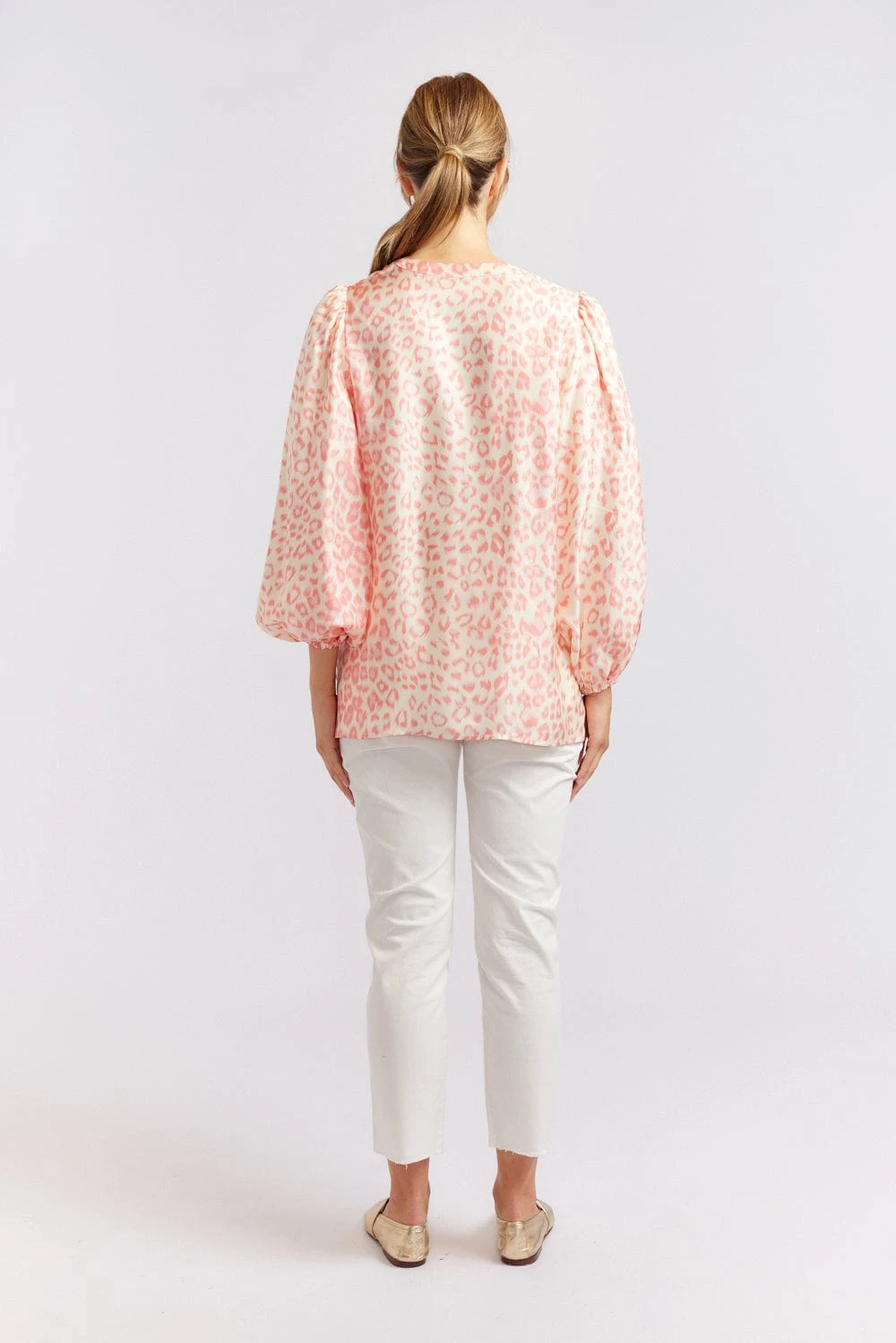 Magnolia Silk Shirt In Pink Animal 6 Magnolia Silk Shirt In Pink Animal - Image 6